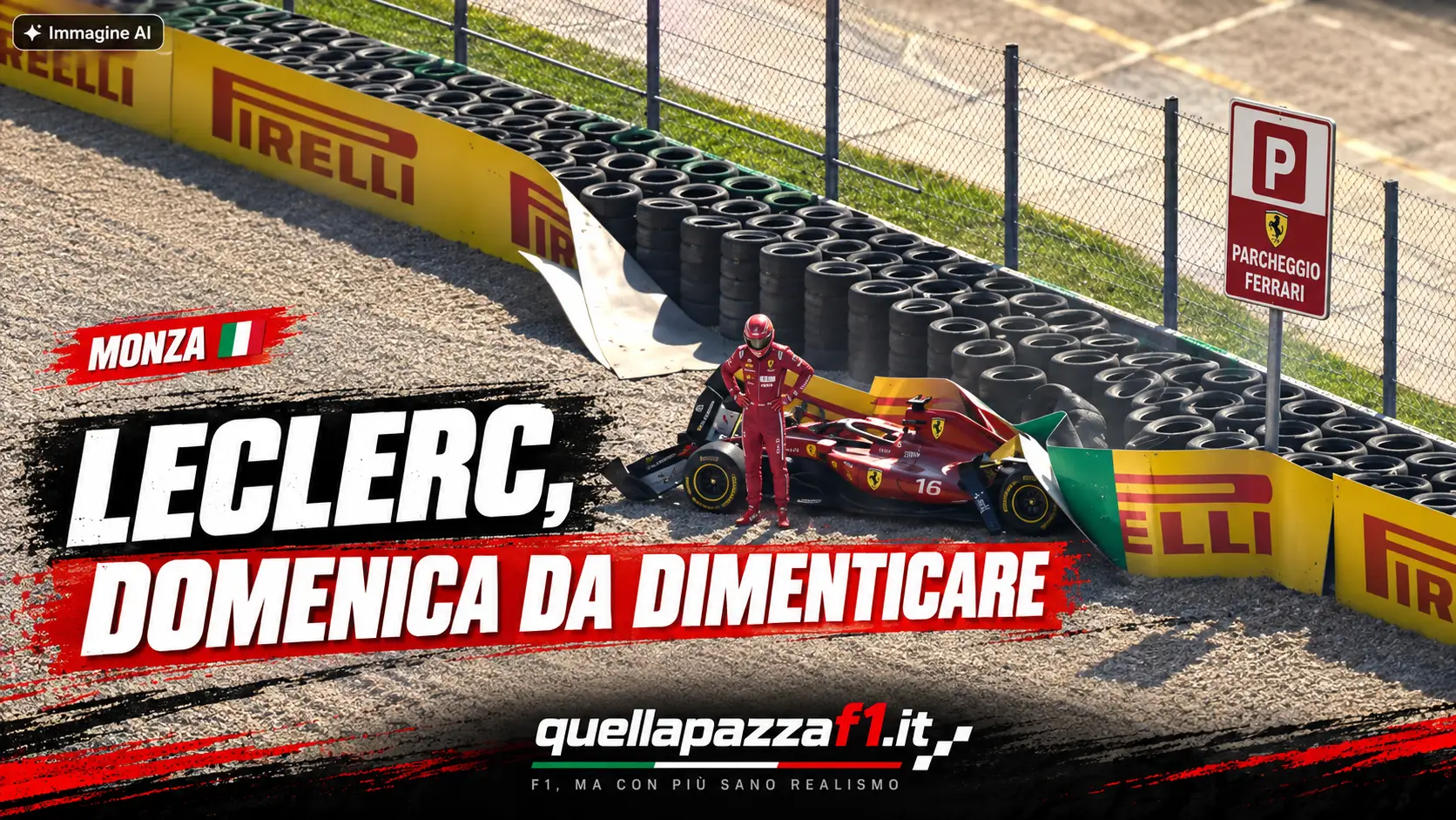 Leclerc rovina la domenica Ferrari: contatto con Hamilton e poi finisce contro le barriere